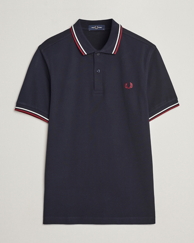 Herr |  | Fred Perry | Twin Tipped Polo Shirt Navy