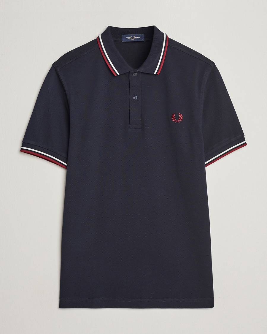 Fred Perry Twin Tipped Polo Shirt Navy
