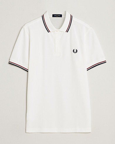 Herr |  | Fred Perry | Twin Tipped Polo Shirt Snow White
