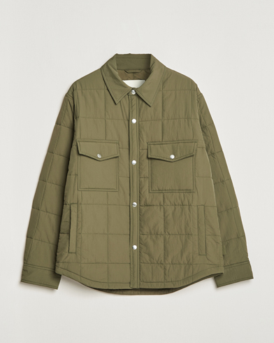 Herr | Quiltade jackor | GANT | Quilted Shirt Jacket Calamata Green
