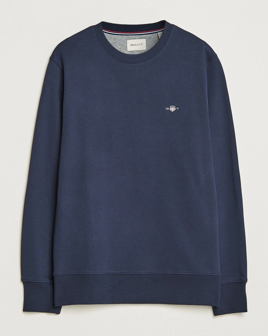 Gant Original Crew Neck Sweatshirt Evening Blue