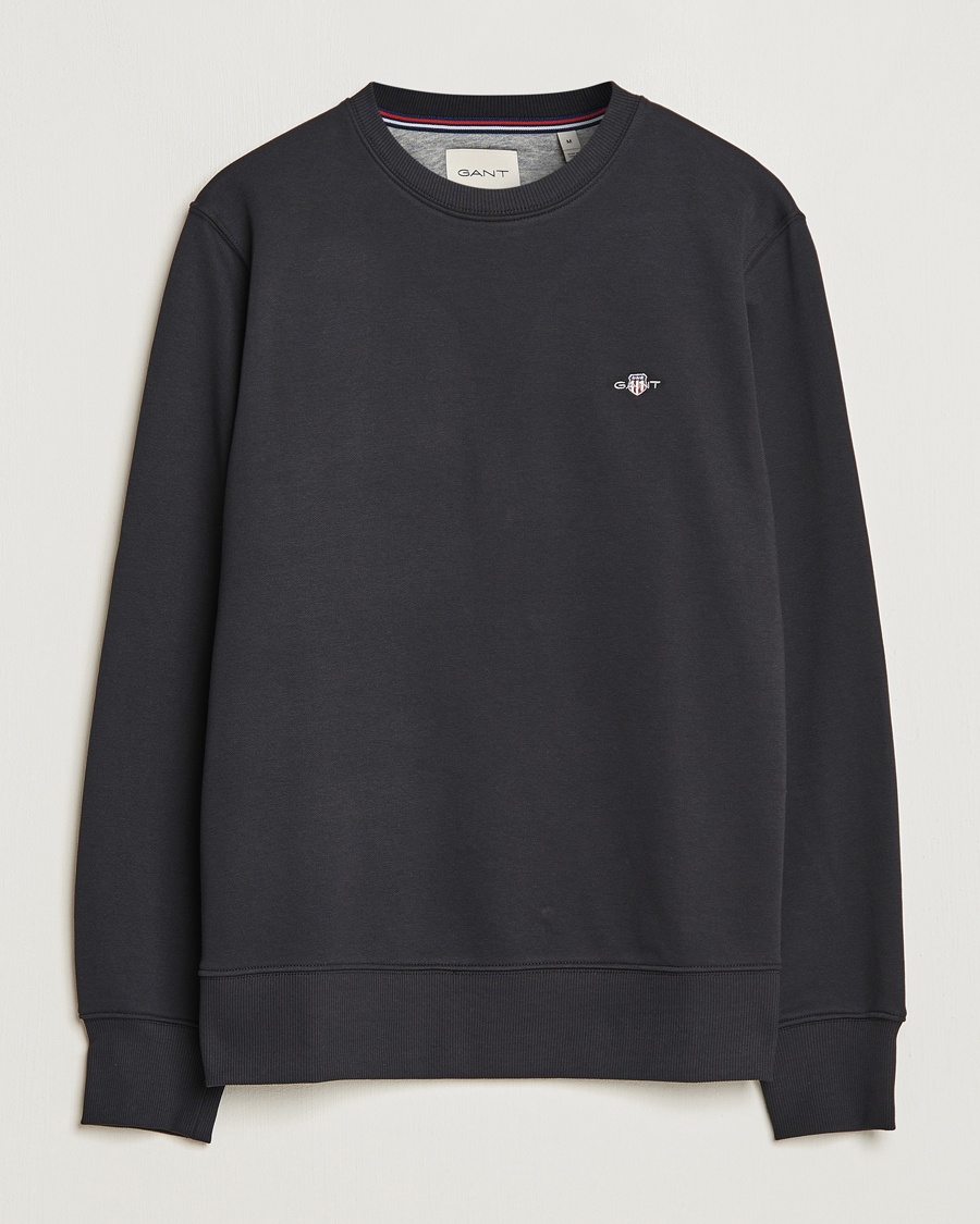 Gant Original Crew Neck Sweatshirt Black
