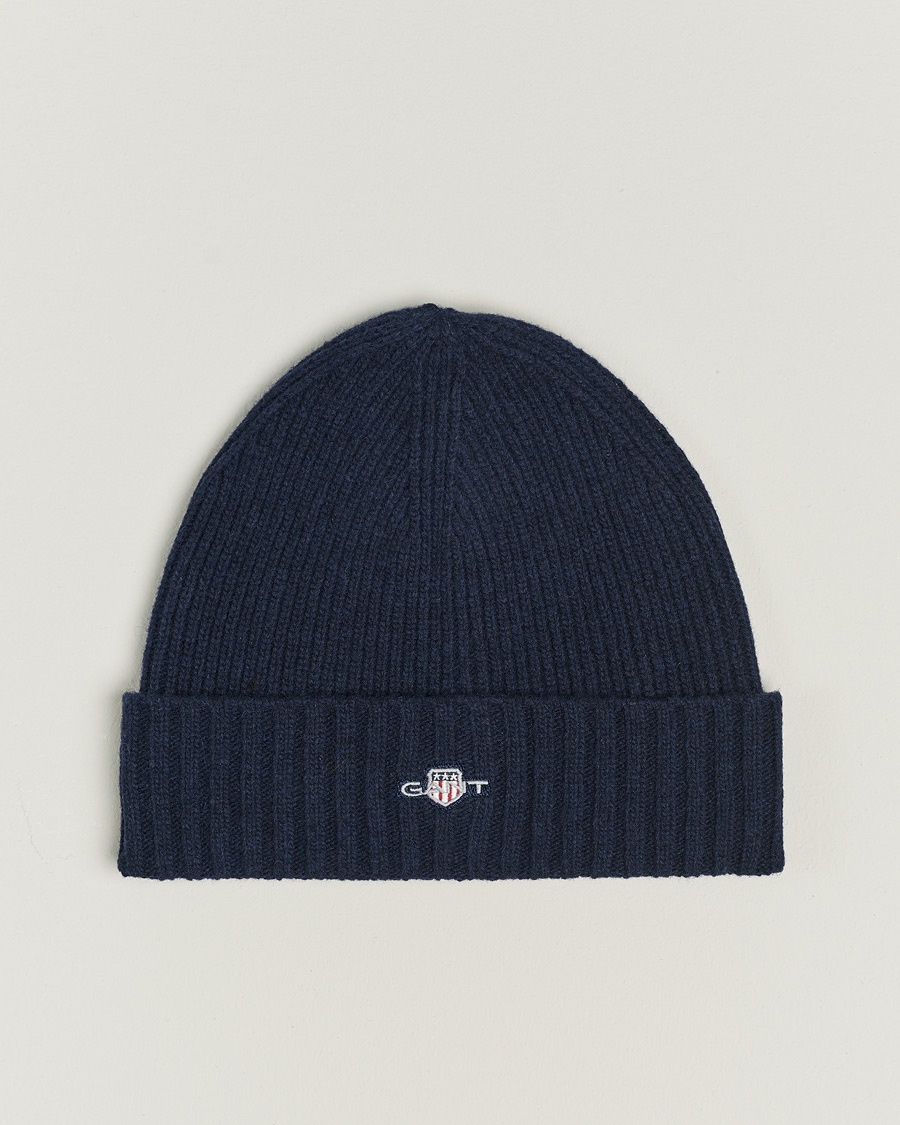 Herr | | GANT | Wool Lined Beanie Marine