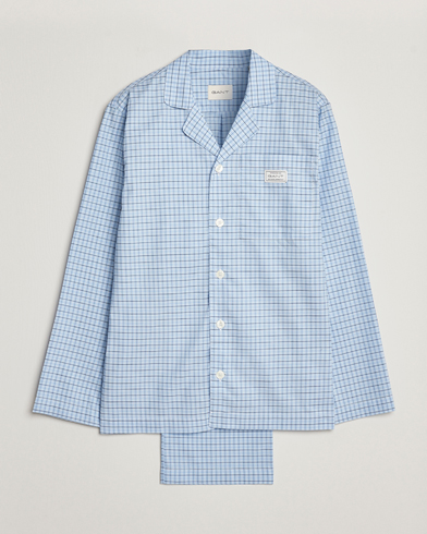 Herr | Pyjamas | GANT | Checked Pyjama Set Capri Blue