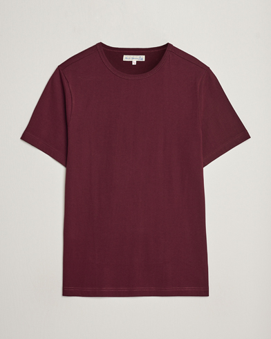 Herr | Kortärmade t-shirts | Merz b. Schwanen | 1950s Classic Loopwheeled T-Shirt Ruby Red