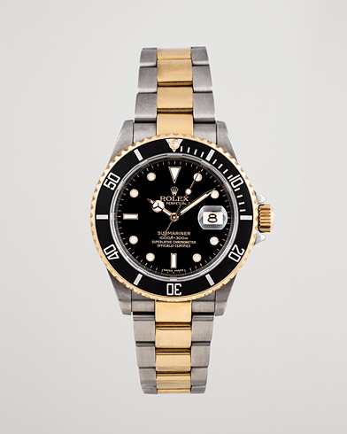 Herr |  | Rolex Pre-Owned | Submariner 16613 Oyster Perpetual Two Tone Black Steel Black
