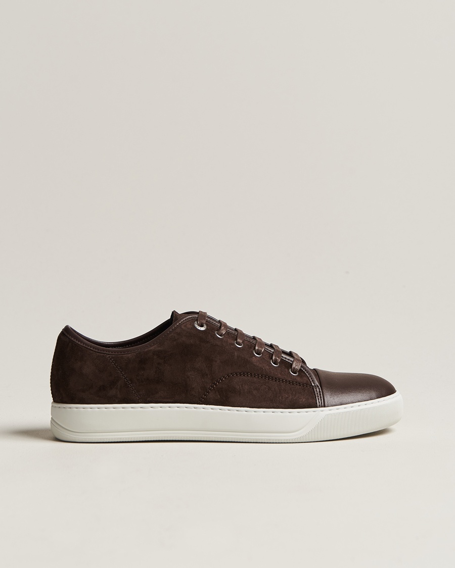 Herr | Lanvin | Lanvin | Nappa Cap Toe Sneaker Espresso