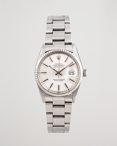 Begagnad | Pre-Owned & Vintage Watches | Rolex Pre-Owned | Datejust 16014 Oyster Perpetual Steel Silver Steel Steel Silver