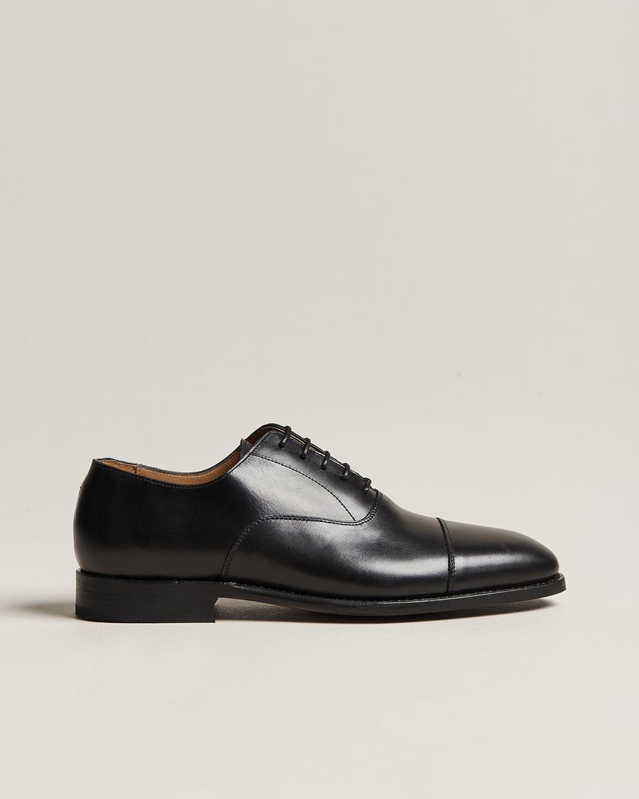 Myrqvist Äppelviken Oxford Black Calf – Svart