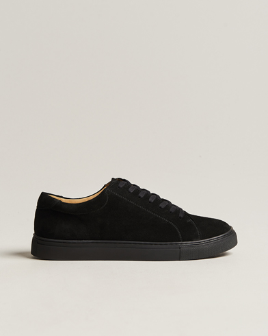 Herr | Skor | Myrqvist | Oaxen Monochrome Sneaker Black Suede