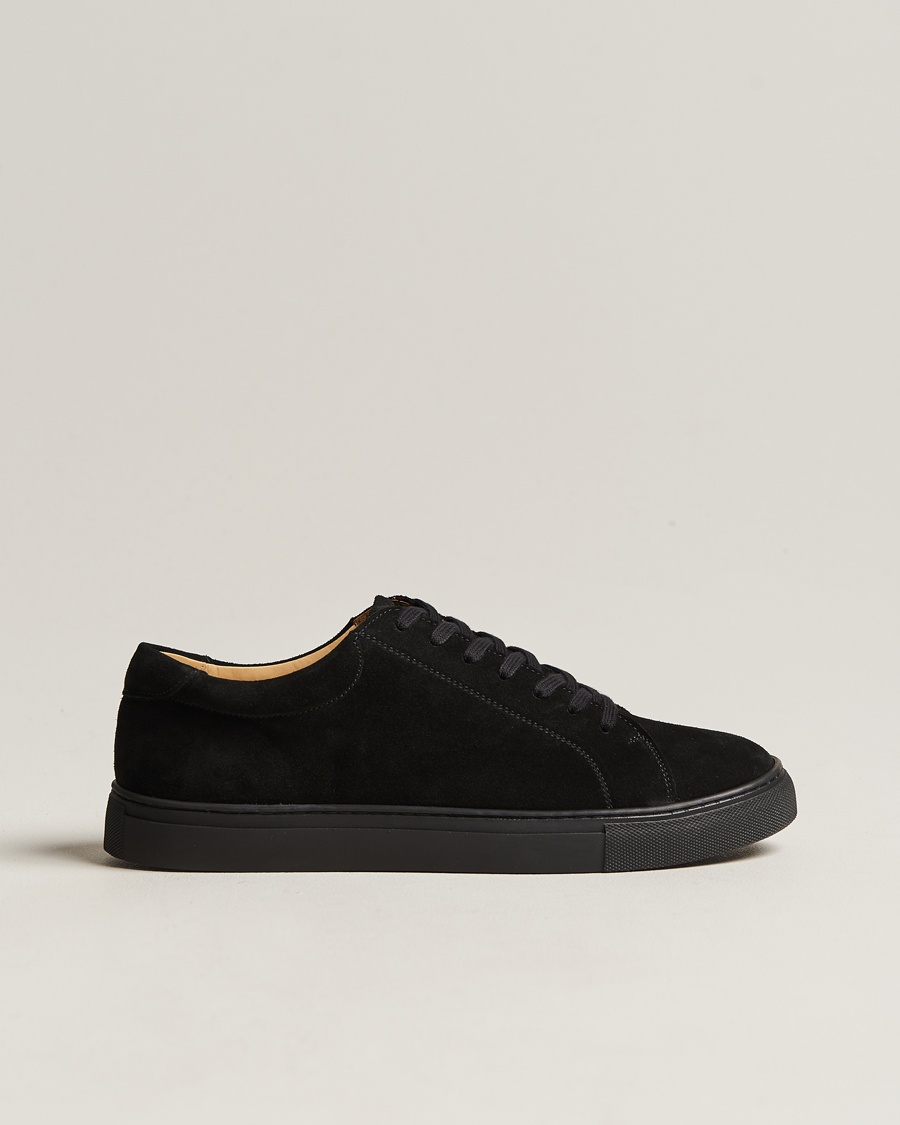 Myrqvist Oaxen Monochrome Sneaker Black Suede – Svart