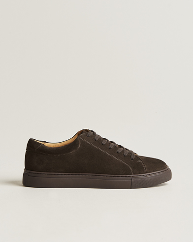 Herr | Sneakers | Myrqvist | Oaxen Monochrome Sneaker Dark Brown Suede