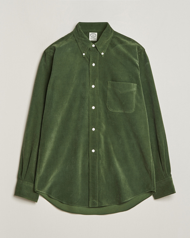 Herr | Japanese Department | Kamakura Shirts | Vintage Ivy Japanese Corduroy Shirt Green