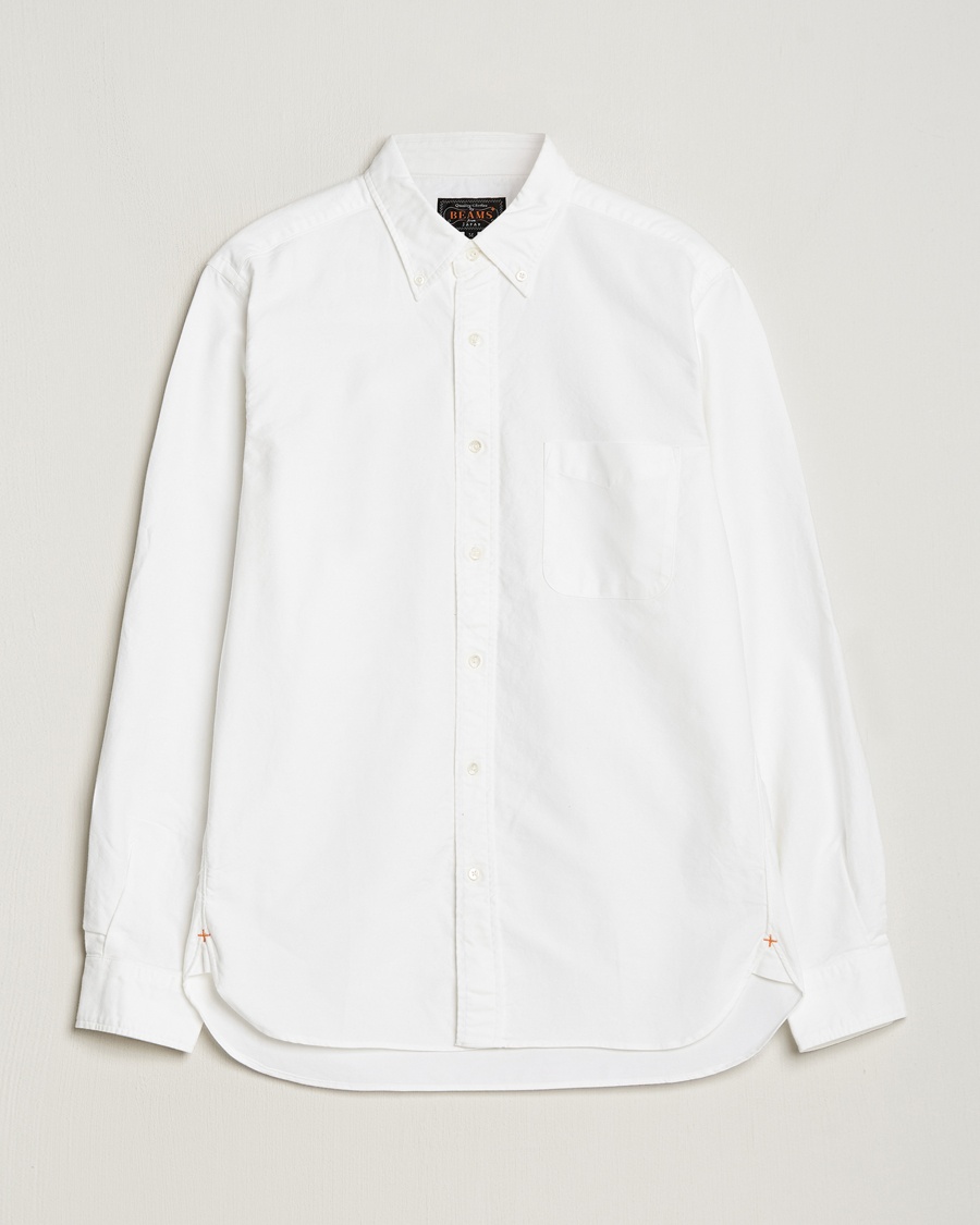 BEAMS PLUS Oxford Button Down Shirt White – Vit