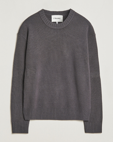 Herr | Kashmirtröjor | FRAME | Cashmere Sweater Charcoal Grey