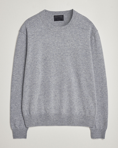Herr | Filippa K | Filippa K | 93 Knitted Lambswool Crew Neck Sweater Grey Melange
