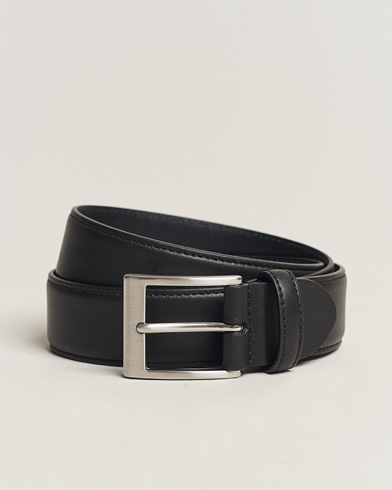 Herr | Accessoarer | Canali | Leather Belt Black Calf