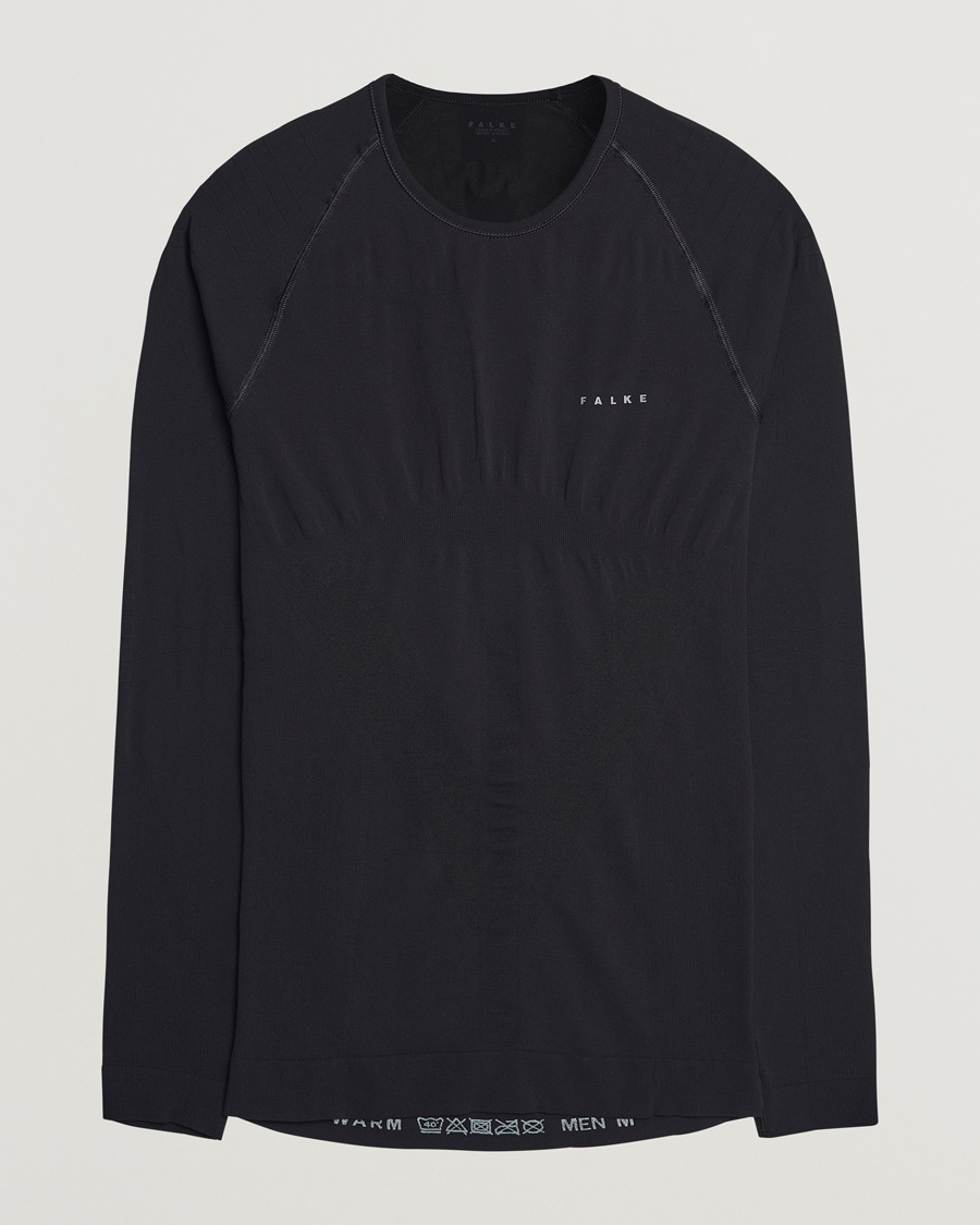 Herr | Falke | Falke Sport | Falke Long Sleeve Warm Shirt Black