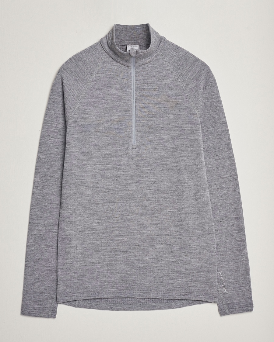 Herr | Houdini | Houdini | Desoli Merino Thermal Half-Zip College Grey