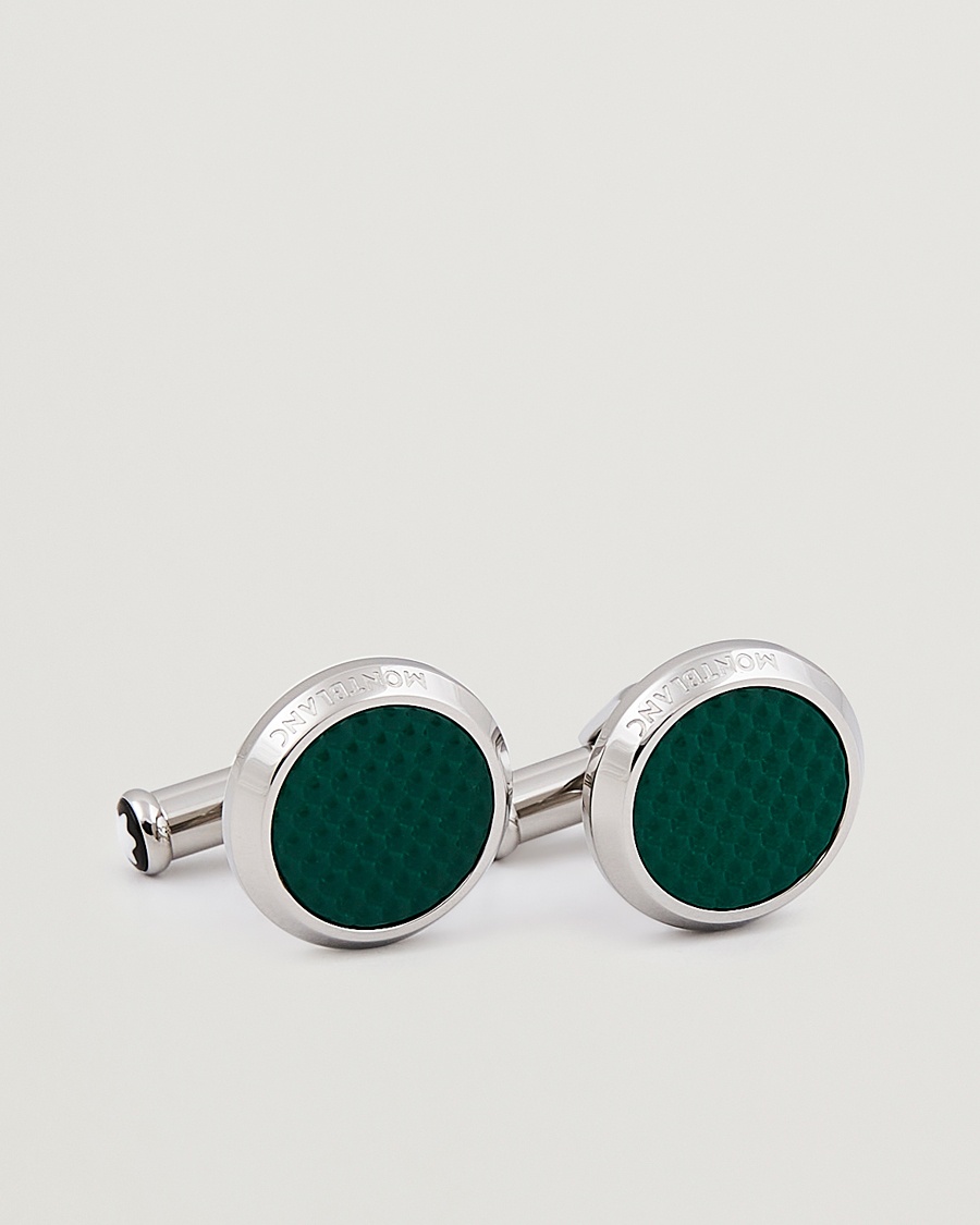 Montblanc Cufflinks Meisterstück Green Steel – Grön