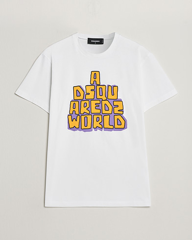 Herr | Dsquared2 | Dsquared2 | Cool Fit Logo Crew Neck T-Shirt White