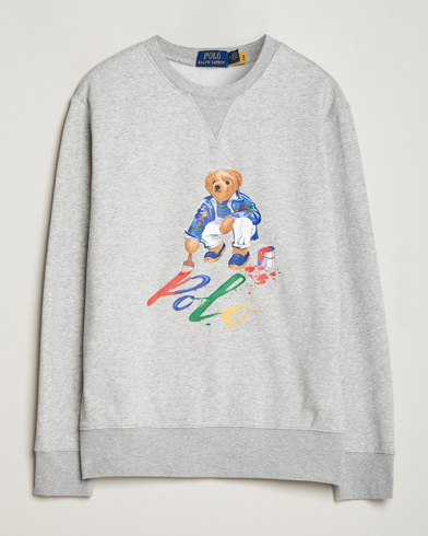 Herr |  | Polo Ralph Lauren | Printed Bear Crew Neck Sweatshirt Andover Heather