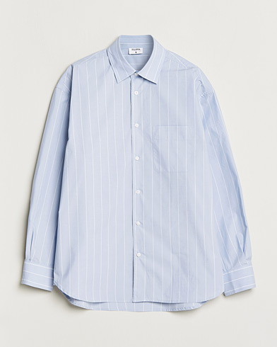 Herr | Personal Classics | Filippa K | Striped Poplin Shirt Faded Blue/White