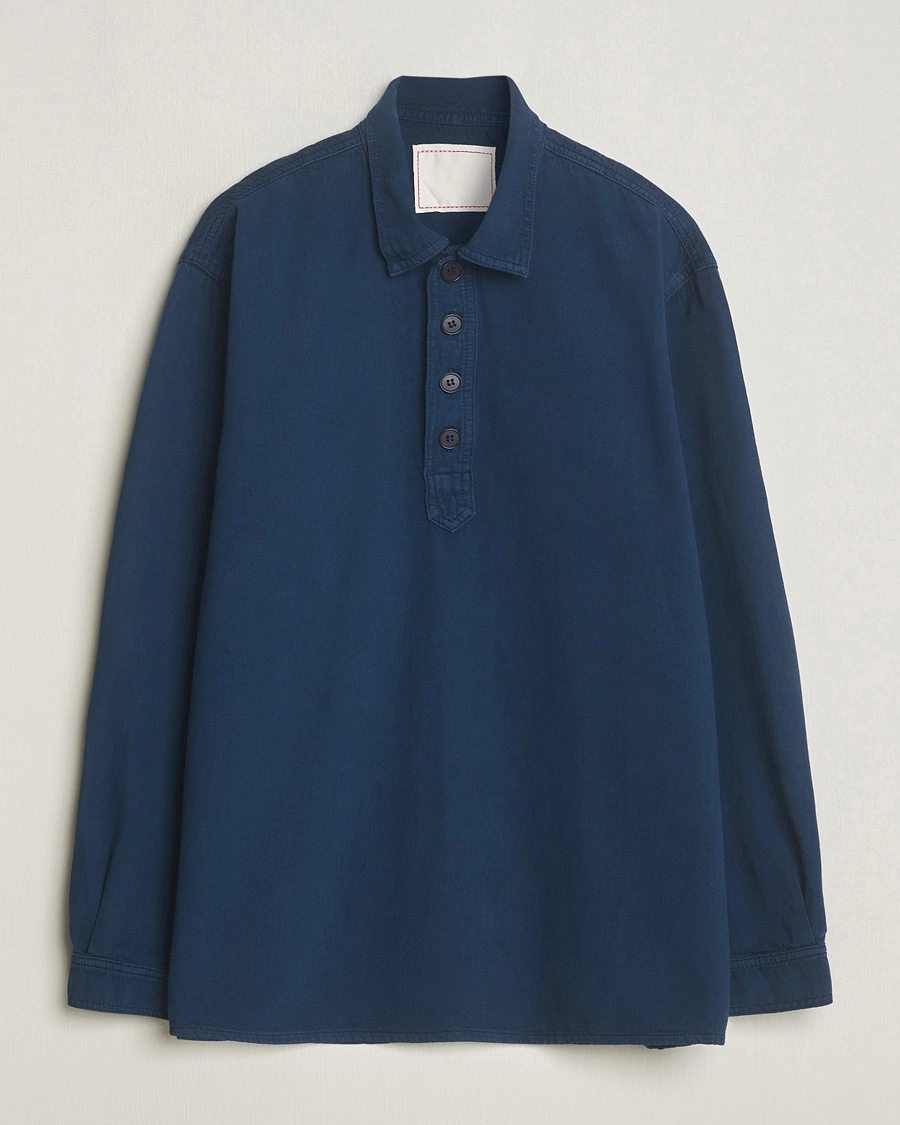 Herr | Casualskjortor | Jeanerica | Lala Popover Shirt Dark Navy