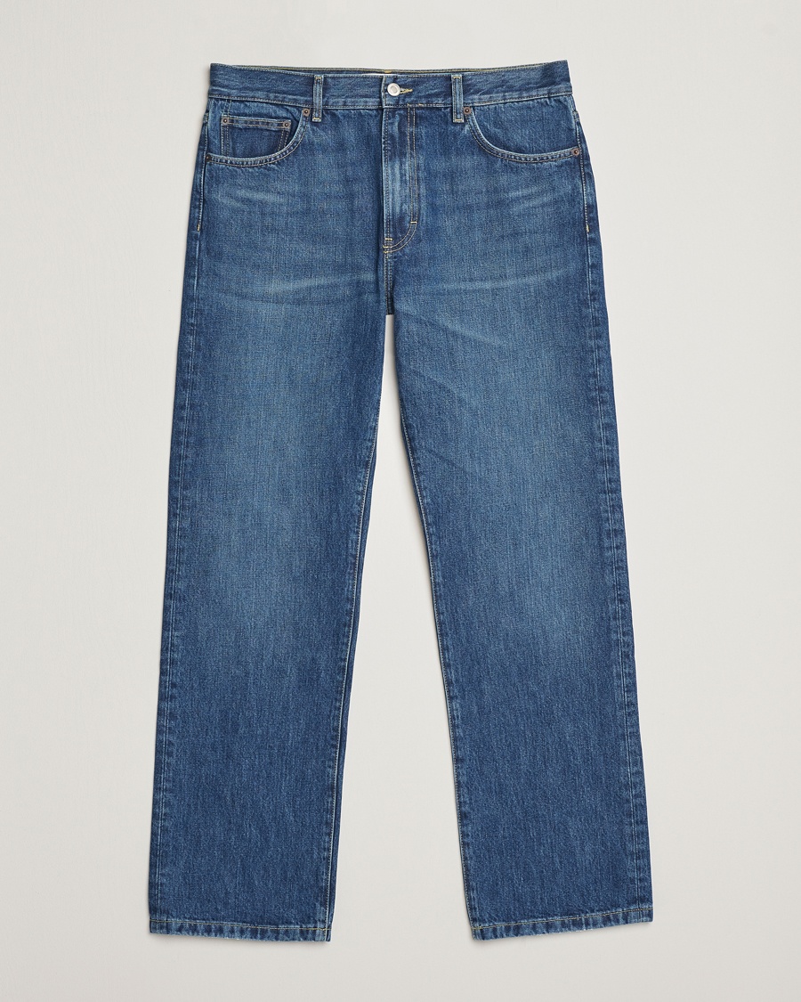 Herr | Straight leg | Jeanerica | SM010 Straight Jeans Tom Mid Blue Wash