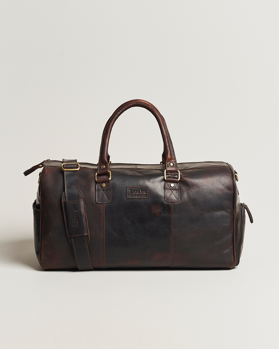 Herr | Loake 1880 | Loake 1880 | Devon Leather Travel Bag Dark Brown