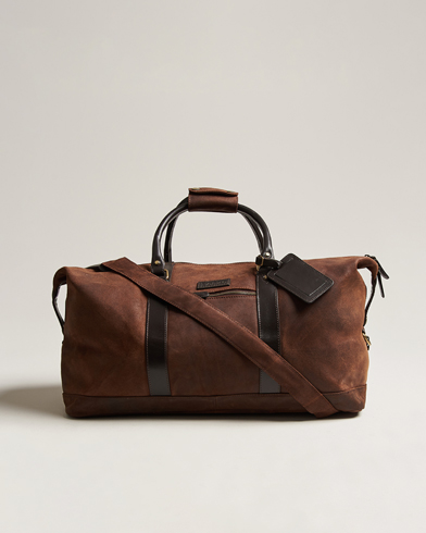 Herr | Weekendbags | Loake 1880 | Cornwall Brushed Suede Travel Bag Brown
