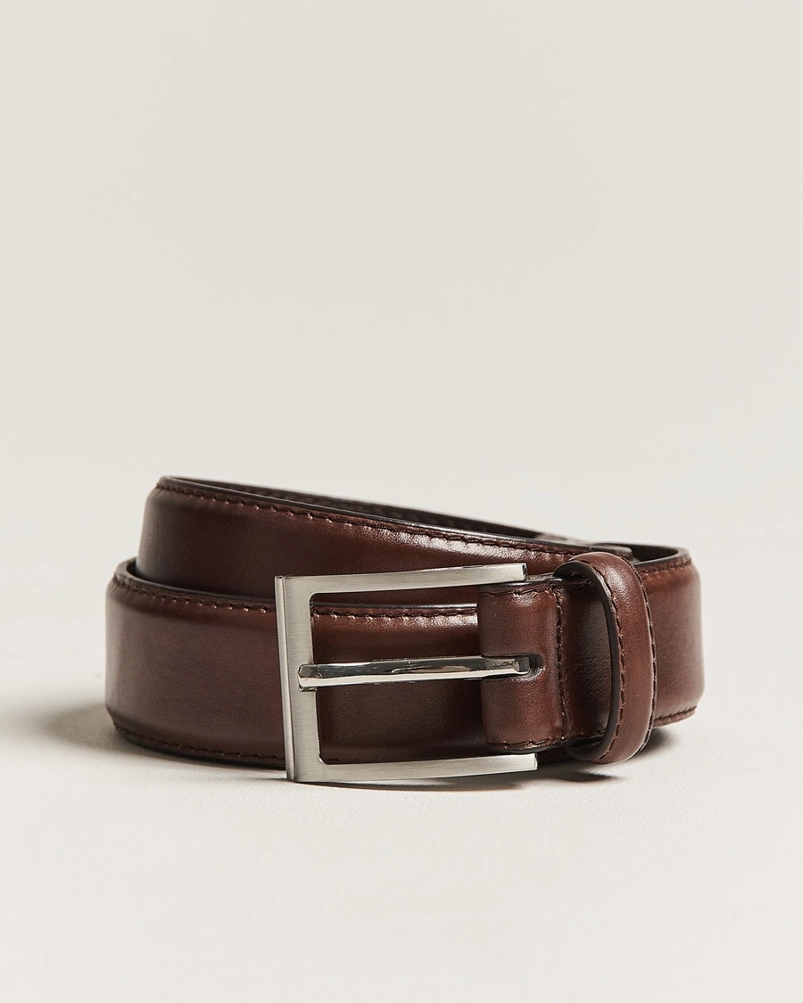 Loake Shoemakers Philip Leather Belt Dark Brown – Brun