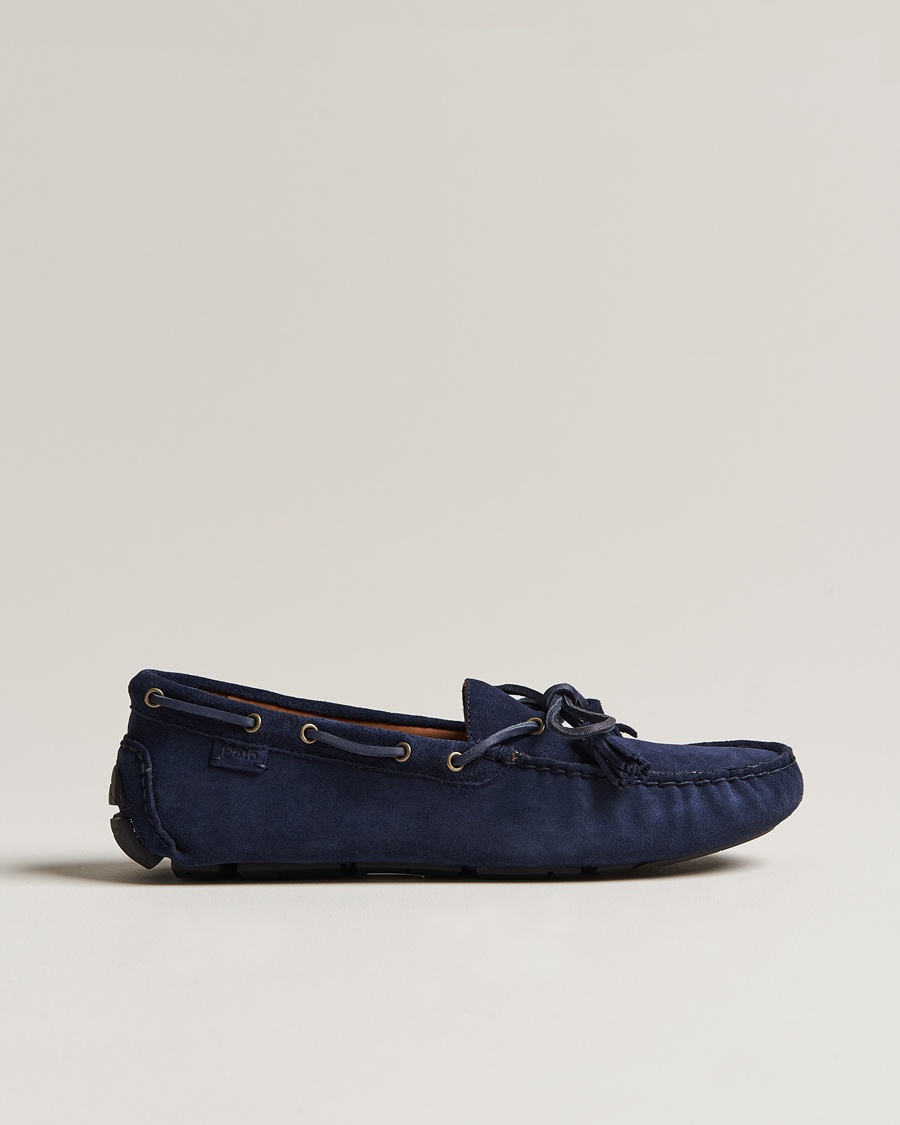 Polo Ralph Lauren Anders Suede Car Shoe Hunter Navy – Blå