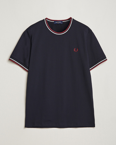 Herr |  | Fred Perry | Twin Tipped T-Shirt Navy