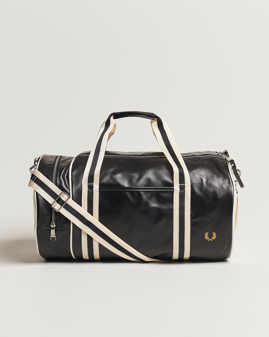 Fred Perry Classic Barrel Bag Black/Ecru – Svart