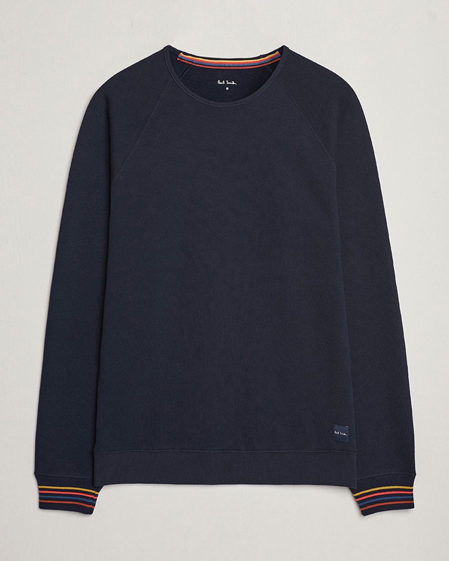 Herr | Best of British | Paul Smith | Artist Rib Crew Neck Sweatshirt Navy