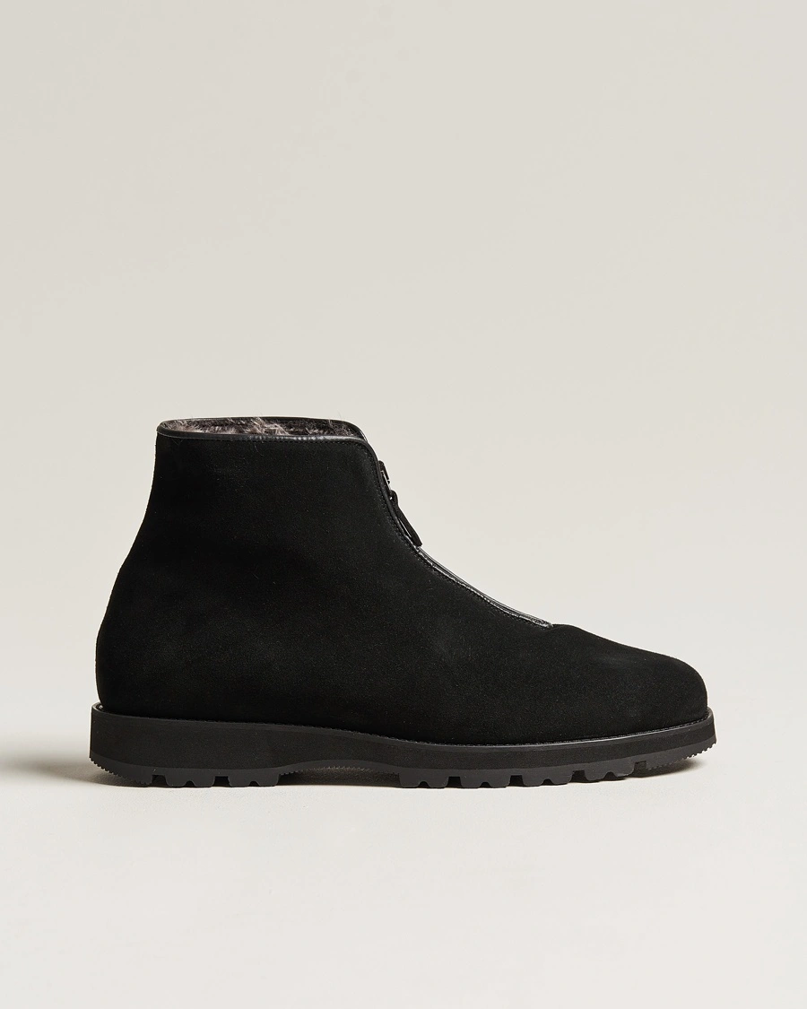 Herr | Svarta kängor | Myrqvist | Funäs Boot Black Suede