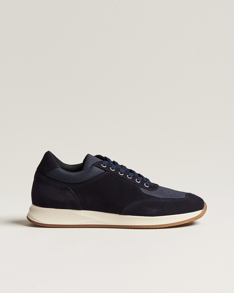 Myrqvist Stensund Running Sneaker Navy Suede – Blå