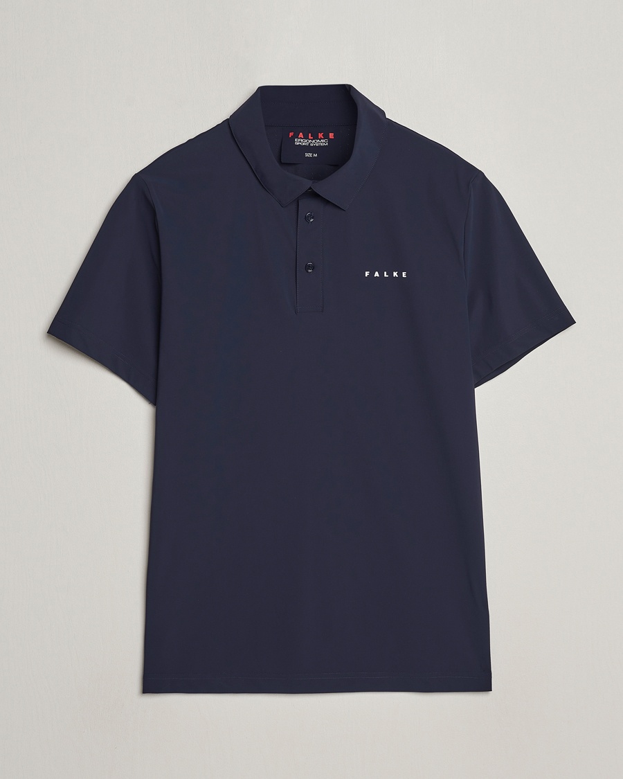 Herr | Kortärmade pikéer | Falke Sport | Falke Performance Polo Shirt Space Blue