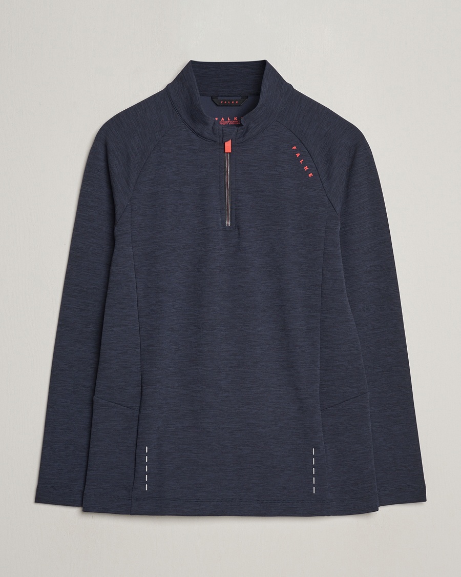 Herr | Tröjor | Falke Sport | Falke Core Half Zip Warm Up Shirt Black