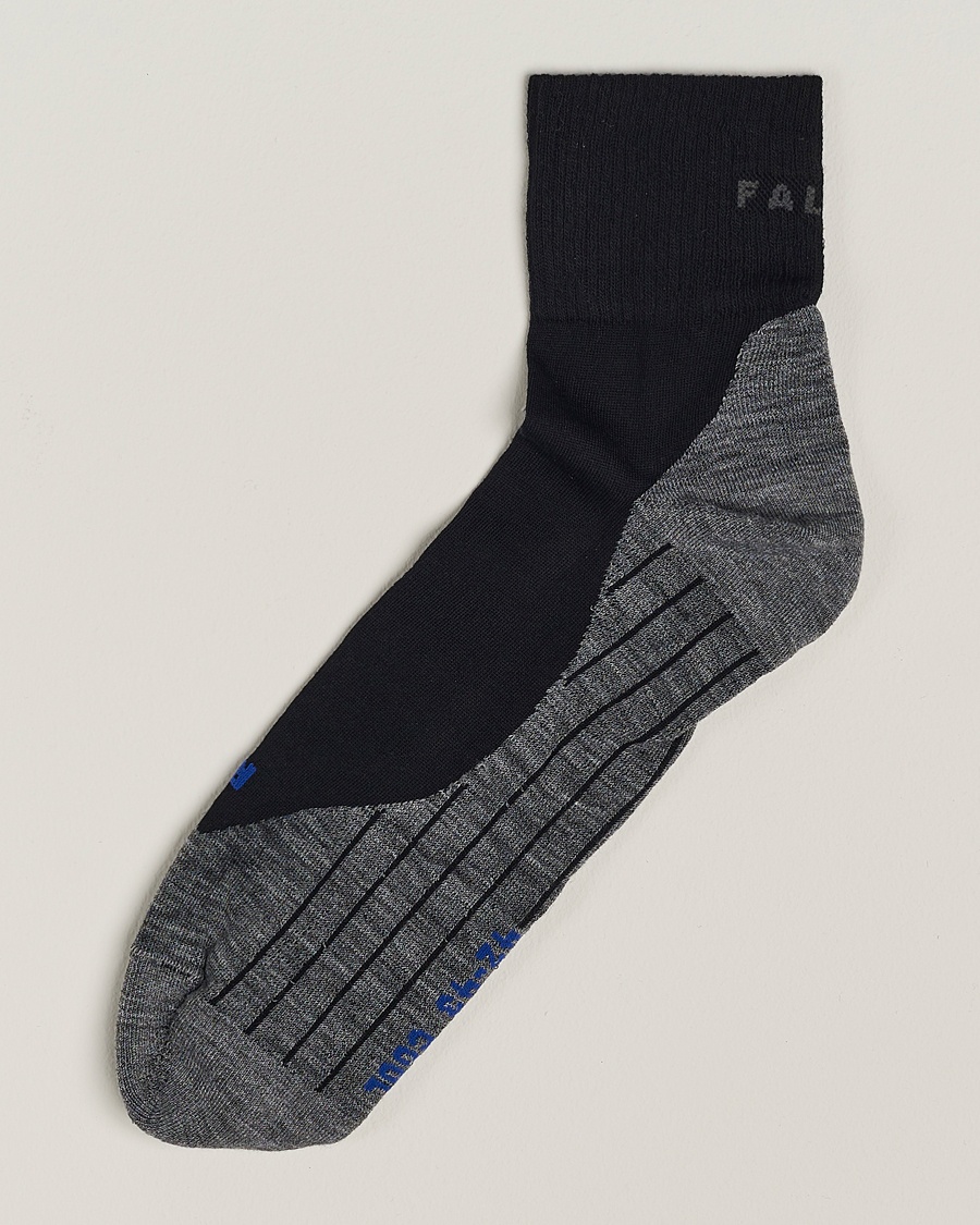 Herr | Ankelstrumpor | Falke Sport | Falke TK5 Wander Cool Short Trekking Socks Black