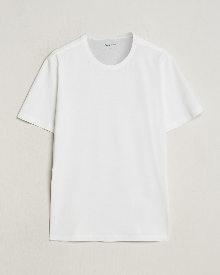 KnowledgeCotton Apparel Agnar Basic T-Shirt Bright White – Vit