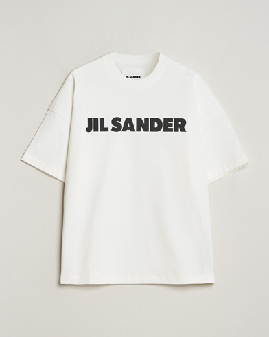 Herr | Jil Sander | Jil Sander | Round Collar Logo T-Shirt White