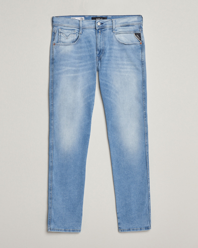 Herr | Blå jeans | Replay | Anbass Hyperflex Re-Used Jeans Medium Blue