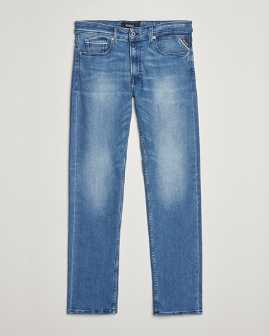 Herr |  | Replay | Grover Straight Fit Powerstretch Jeans Medium Blue