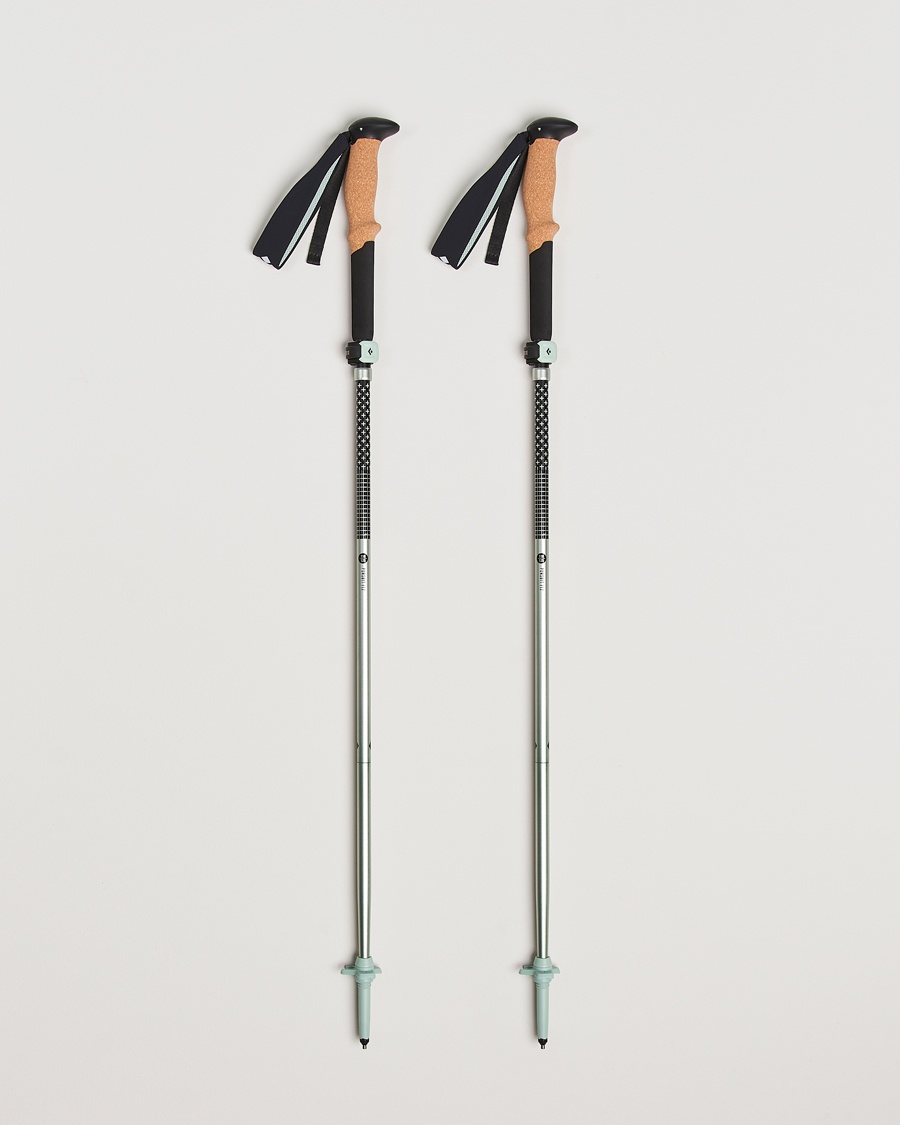 Black Diamond Distance FLZ Trekking Poles Black/Foam Green – Grön
