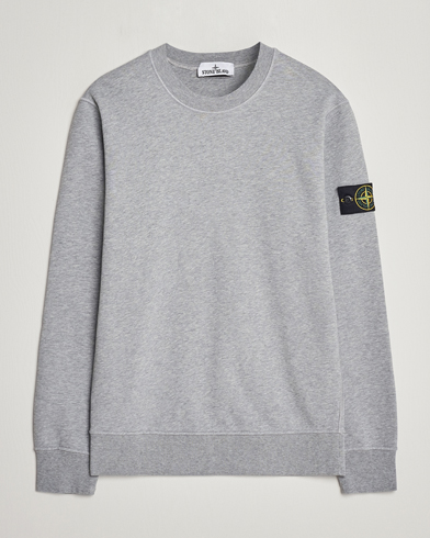 Herr | Stone Island | Stone Island | Garment Dyed Cotton Sweatshirt Melange Grey