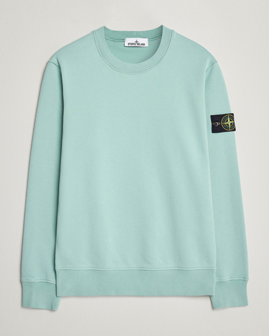 Herr | Stone Island | Stone Island | Garment Dyed Cotton Sweatshirt Light Green