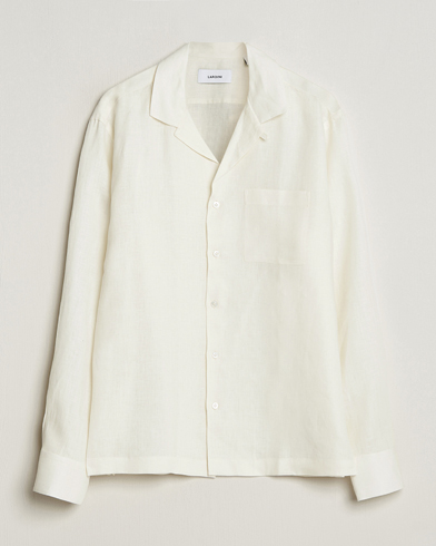 Herr | Linneskjortor | Lardini | Klop Linen Shirt Off White
