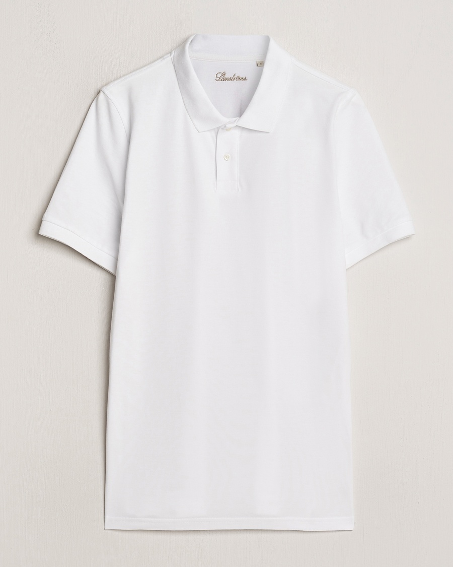 Stenströms Organic Cotton Piquet Polo Shirt White – Vit